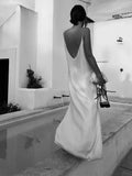 Women's Backless Sling Loose V Neck Fashion Designer Dresses (Long)-Women's Fashion Designer Dresses