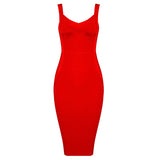 Women's Bandage Fashion Designer Bodycon Dresses (Midi)-Women's Fashion Designer Dresses