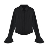 Women's Bandage Shirt Fashion Designer S-L Long-Sleeve Tops-Women's Fashion Designer Long-Sleeve Tops-International Women's Clothing