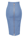 Women's Bandage XS-XL Fashion Designer Bandage Skirts (Midi)