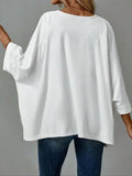 Women's Batwing Blouse 1-5XL Fashion Designer T-Shirts (Plus Size)