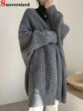 Women's Batwing Knitted Fashion Designer 4-9XL Cardigans (Plus Size)