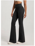 Women's Bell Bottom S-XL Drawstring Fashion Designer Bootleg Pants