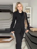 Women's Blazers Lapel One Button Fashion Designer Jackets-Women's Fashion Designer Jackets