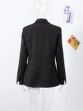 Women's Blazers Lapel One Button Fashion Designer Jackets-Women's Fashion Designer Jackets
