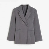 Women's Blazers Lapel One Button Fashion Designer Jackets-Women's Fashion Designer Jackets
