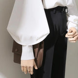 Women's Blouse Fashion Designer S-3XL Lantern Long-Sleeve Tops-Women's Fashion Designer Long-Sleeve Tops-International Women's Clothing