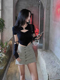 Women's Blouses Asymmetrical Hallow Out Tops Fashion Designer T-Shirts-Women's Tops Fashion Designer T-Shirts / Blouses