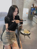 Women's Blouses Asymmetrical Hallow Out Tops Fashion Designer T-Shirts-Women's Tops Fashion Designer T-Shirts / Blouses