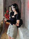 Women's Blouses Asymmetrical Hallow Out Tops Fashion Designer T-Shirts-Women's Tops Fashion Designer T-Shirts / Blouses