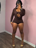 Women's Bodycon Booty S-L Rompers Fashion Designer Jumpsuits