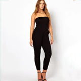 Women's Bodycon Fashion 8XL Designer Off Shoulder Jumpsuits (Plus Size)