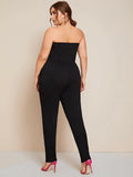 Women's Bodycon Fashion 8XL Designer Off Shoulder Jumpsuits (Plus Size)