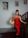 Women's Bodycon Fashion Designer Off Shoulder Split Dresses (Midi)-Women's Fashion Designer Dresses
