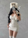 Women's Bodycon Lace Trim Fashion Designer S-XL Dresses (Short)-Women's Fashion Designer Dresses-XL-Women&#x27;s fashion designer plus size clothes