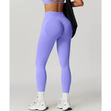 Women's Butt Lifting Breathable XS-L Fashion Designer Ruched Leggings