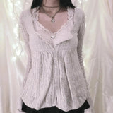 Women's Button Up Fashion Designer Knitted Cardigan-Women's Fashion Designer Jerseys Tops