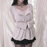 Women's Button Up Fashion Designer Knitted Cardigan-Women's Fashion Designer Jerseys Tops