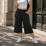 Women's Calf Length Fashion Designer Capri 5-9XL Pants (Plus Size)