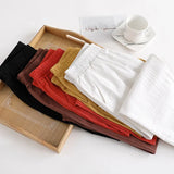 Women's Capris Cotton 1-5XL Fashion Designer Linen Pants (Plus Size)