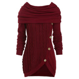 Women's Cardigan Knitted Fashion Designer Multi Function Jerseys (Plus Size)