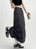Women's Cargo Fashion Designer 2-5XL Long Skirts (Plus Size)-Women's Fashion Designer Plus Size Skirts-GRAY-Women&#x27;s fashion designer plus size clothes