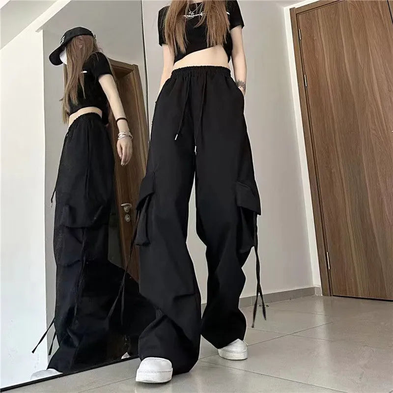 Women's Cargo Wide Leg High Waist Fashion Designer Pants – International  Women's Clothing - Women's fashion designer plus size clothes