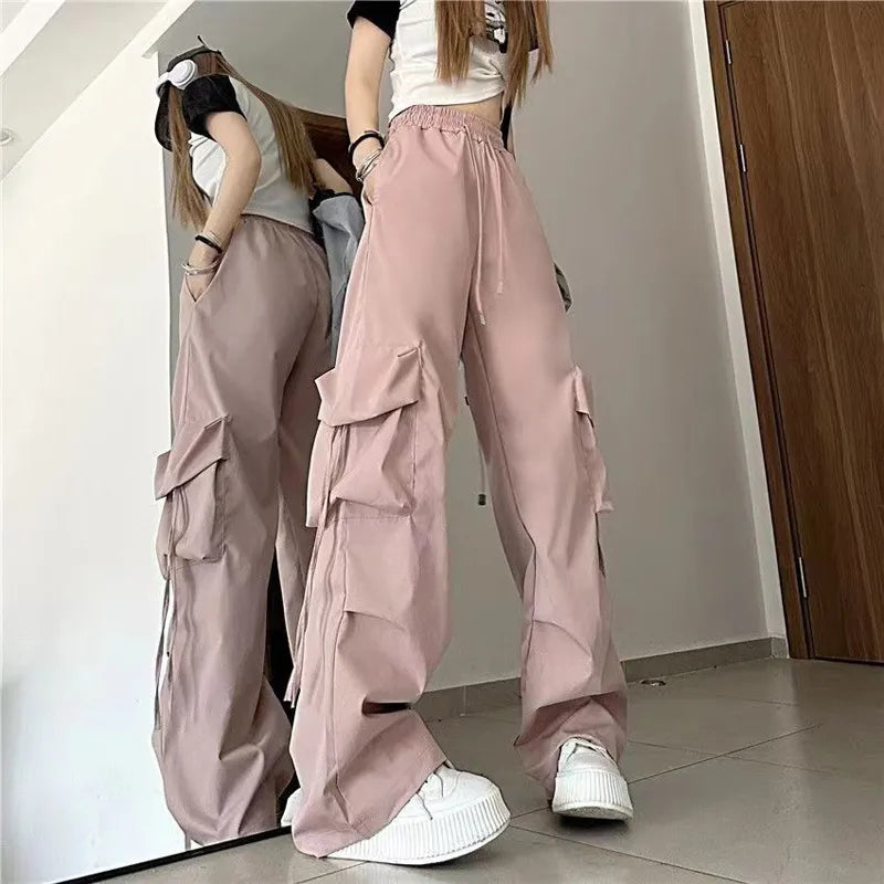Women's Cargo Wide Leg High Waist Fashion Designer Pants – International  Women's Clothing - Women's fashion designer plus size clothes