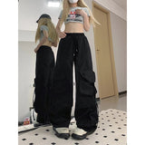 Women's Cargo Wide Leg S-3XL High Waist Fashion Designer Pants