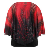 Women's Chiffon 2-5XL Blouse Fashion Designer Tunic T-Shirts (Plus Size)