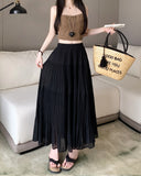 Women's Chiffon A-Line 2-5XL Fashion Designer Long Skirts (Plus Size)