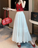 Women's Chiffon A-Line 2-5XL Fashion Designer Long Skirts (Plus Size)