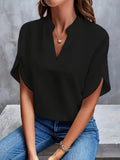 Women's Chiffon Blouse Fashion Designer 2-5XL T-Shirts (Plus Size)