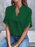 Women's Chiffon Blouse Fashion Designer 2-5XL T-Shirts (Plus Size)