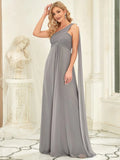 Women's Chiffon Bridesmaid Fashion Designer Sleeveless Dresses (Long)