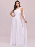 Women's Chiffon Bridesmaid Fashion Designer Sleeveless Dresses (Long)