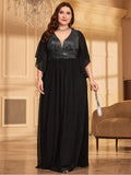 Women's Chiffon Fashion Designer 2-6XL Long Dresses (Plus Size)