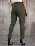 Women's Chiffon Pencil Fashion Designer Office Pants-Women's Fashion Designer Plus Size Leggings / Pants