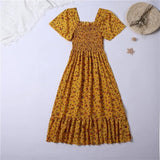 Women's Chiffon Ruched Floral Fashion Designer Dresses (Midi)-Women's Fashion Designer Dresses