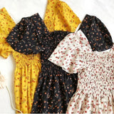 Women's Chiffon Ruched Floral Fashion Designer Dresses (Midi)-Women's Fashion Designer Dresses