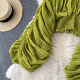 Women's Chiffon Ruffle Fashion Designer Blusas Super Long-Sleeve Tops-Women's Fashion Designer Long-Sleeve Tops