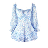 Women's Chiffon S-XL Floral Ruffled Fashion Designer Rompers-Women's Fashion Designer Rompers / Jumpsuits-Women&#x27;s fashion designer plus size clothes