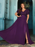 Women's Chiffon Sequin Fashion Designer L-7XL Long Dresses (Plus Size)-Women's Fashion Designer Plus Size Dresses
