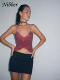 Women's Chiffon Tops Fashion Designer Spaghetti V Neck Singlets-Women's Tops Fashion Designer Singlets