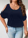 Women's Cold Shoulder 2-4XL Blouse Fashion Designer T-Shirts (Plus Size)