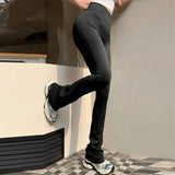 Women's Compression Fashion Designer S-2XL Flared Yoga Pants