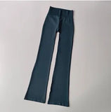 Women's Compression Fashion Designer S-2XL Flared Yoga Pants
