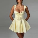 Women's Corset A Line Fashion Designer Mini S-L Dresses (Short)