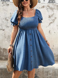 Women's Denim 1-5XL Fashion Designer Corset Short Dresses (Plus Size)-Women's Fashion Designer Plus Size Dresses-International Women's Clothing