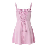 Women's Corset Fashion Designer Spaghetti Mini Dresses (Short)-Women's Fashion Designer Dresses